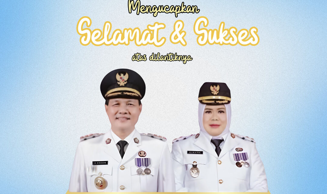 Ucapan Selamat SMPN 7 Muara Enim untuk Bupati dan Wakil Bupati Muara Enim Edison Sumarni