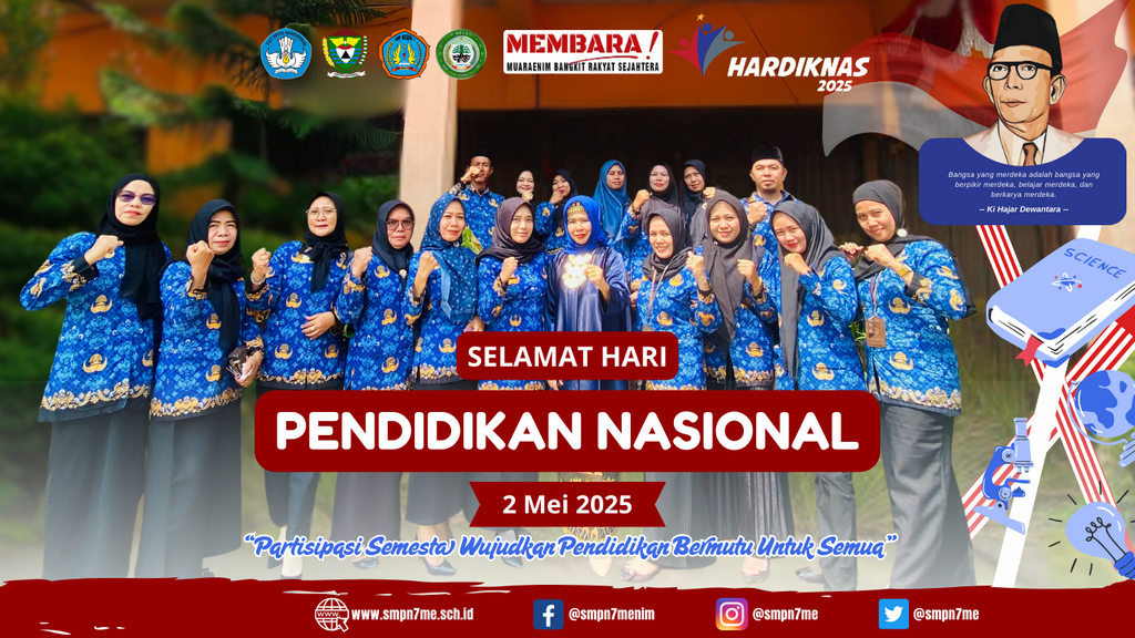Ucapan Hari Pendidikan Nasional 2025 SMPN 7 Muara Enim